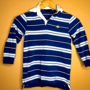 Brooks Brothers Shirt Extra Small Black White Long Sleeve Polo